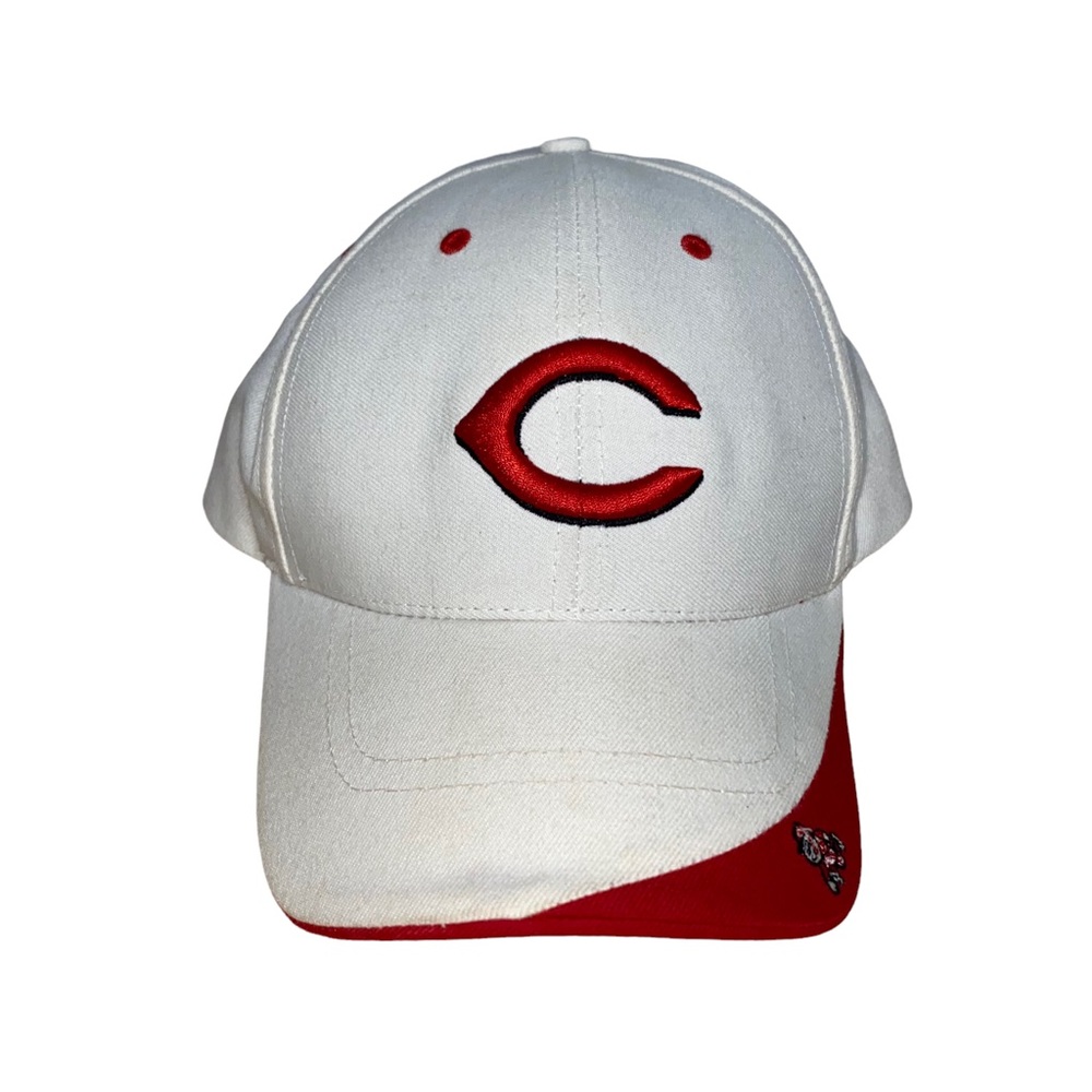Cincinnati Red Twins Enterprise Hat Cap Adjustable OSFM Red White MLB Baseball